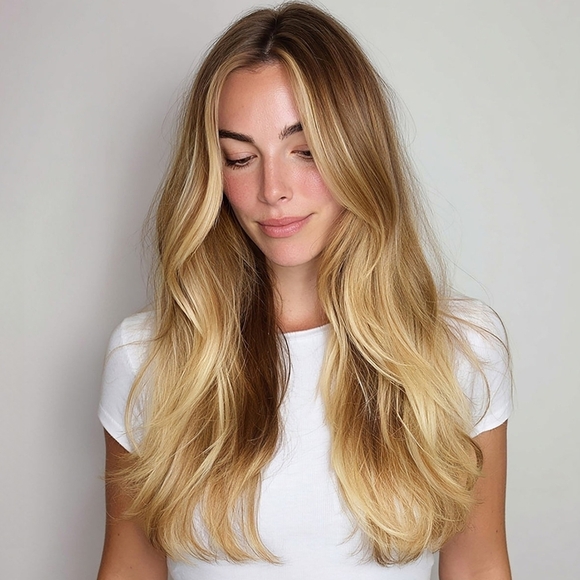 BELLAME Silk Seam™ Clip-In, Dirty Brunette Highlight 24 in